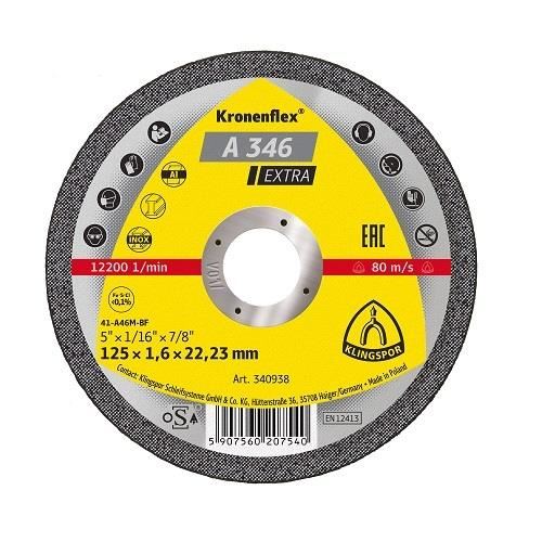 DISC METAL 125X1.6X22MM INOX