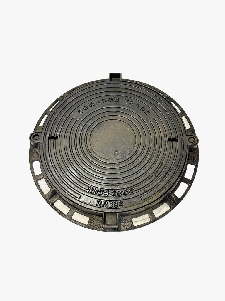 Capac cămin fontă B125 rotund RRB750