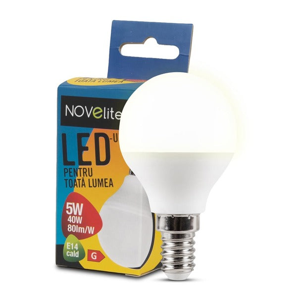 BEC LED SFERIC E14 5W